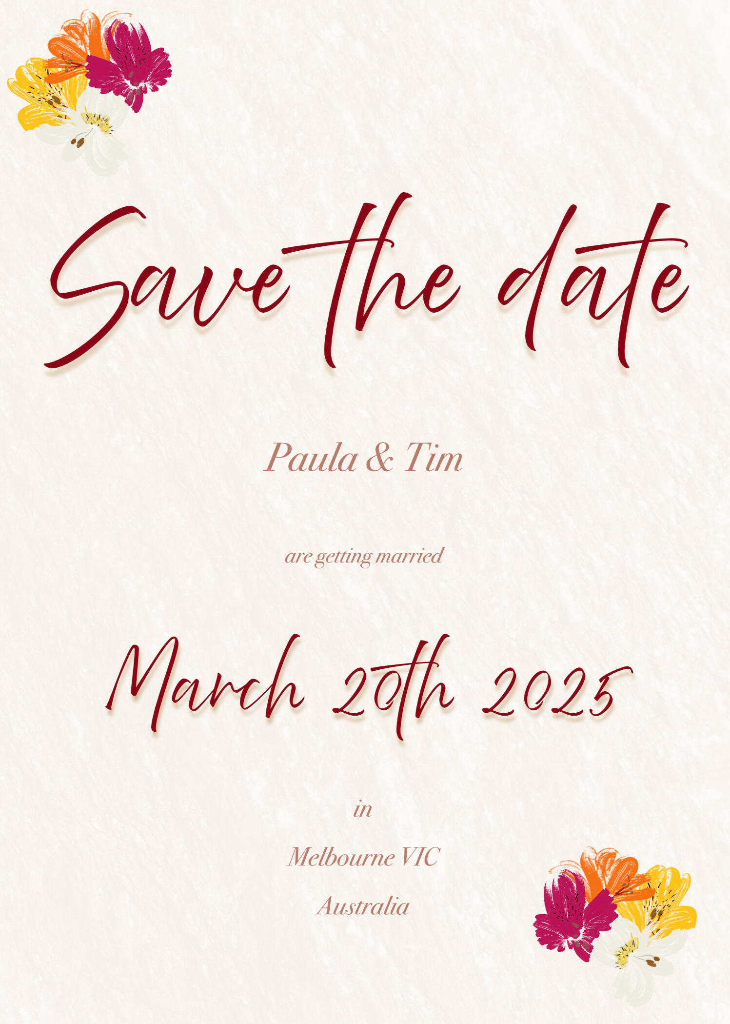 Save the date Save the date